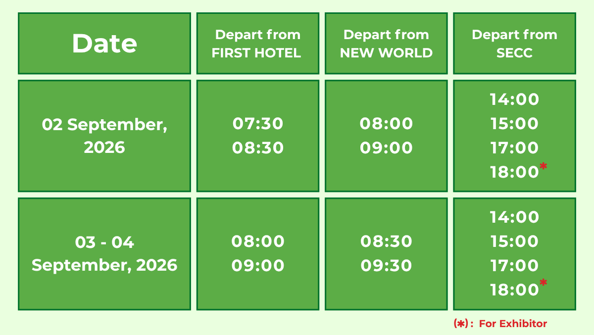 (updated) VIFA ASEAN 2026 - Shuttle Bus Schedule
